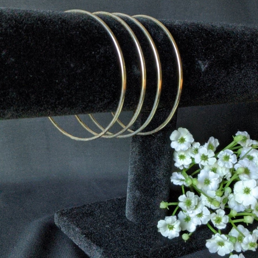 SILVER BRACELET SET OF 4